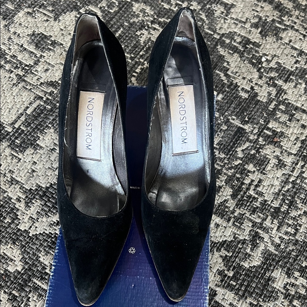 Nordstrom Black Suede Heels